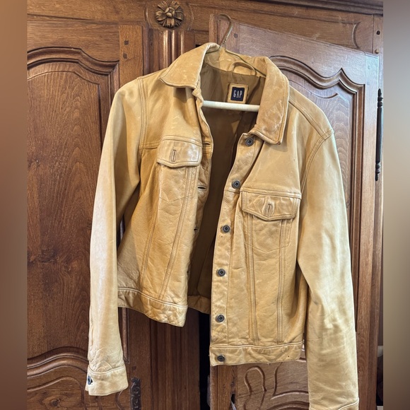 GAP Jackets & Blazers - Vintage gap camel leather jacket